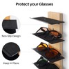 SEKSON Sunglasses Organizer for Wall, Solid Wood Sunglass Holder Display