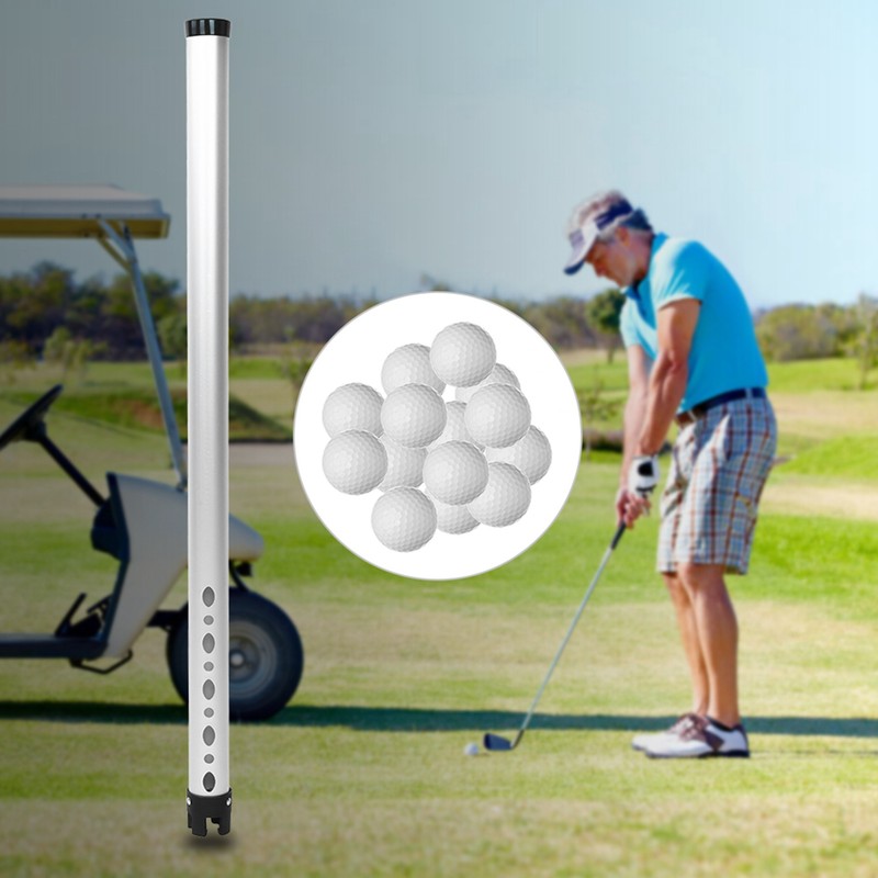 Aluminum Alloy Golf Ball Picker Retriever Ball Storing Tube Hold