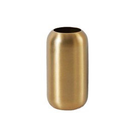 Serene Spaces Living - Jarrón de cápsula floral dorado mate, elegantes jarrones de flores para centros de mesa en bodas, mesas de fiesta, comedor o mesa de centro, Acción de Gracias, decoración de