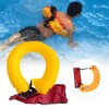 Portable Adults Inflatable Life Jacket Waist Belt with Reflective Tapes