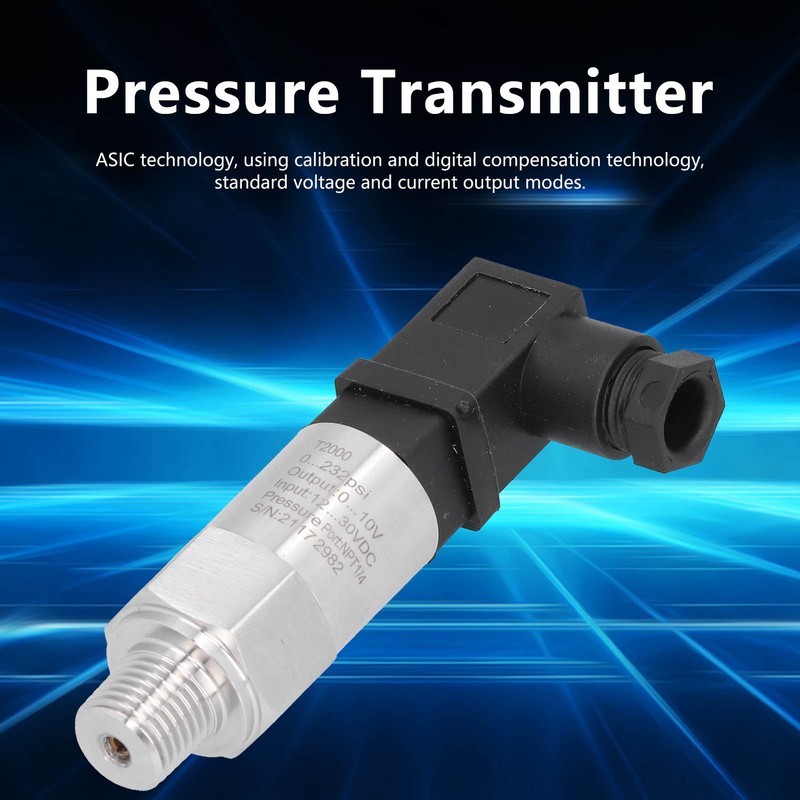0232psi Pressure Transducer Sensor ASIC Technology AntiCorrosion AntiWear Pressure Transmitter