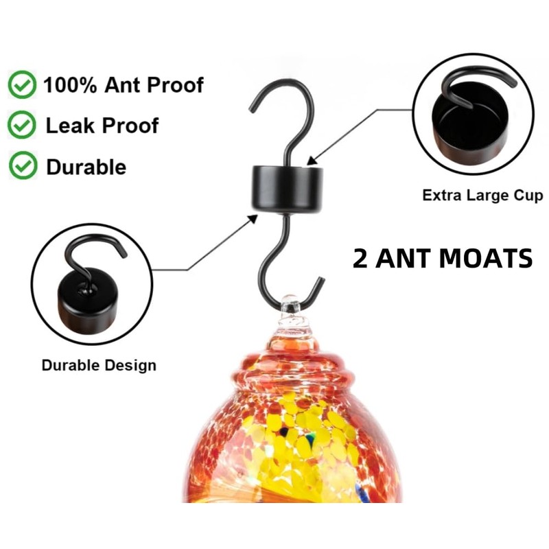 2 Pack Hummingbird Feeder Base Replacement Part Accessories Set -