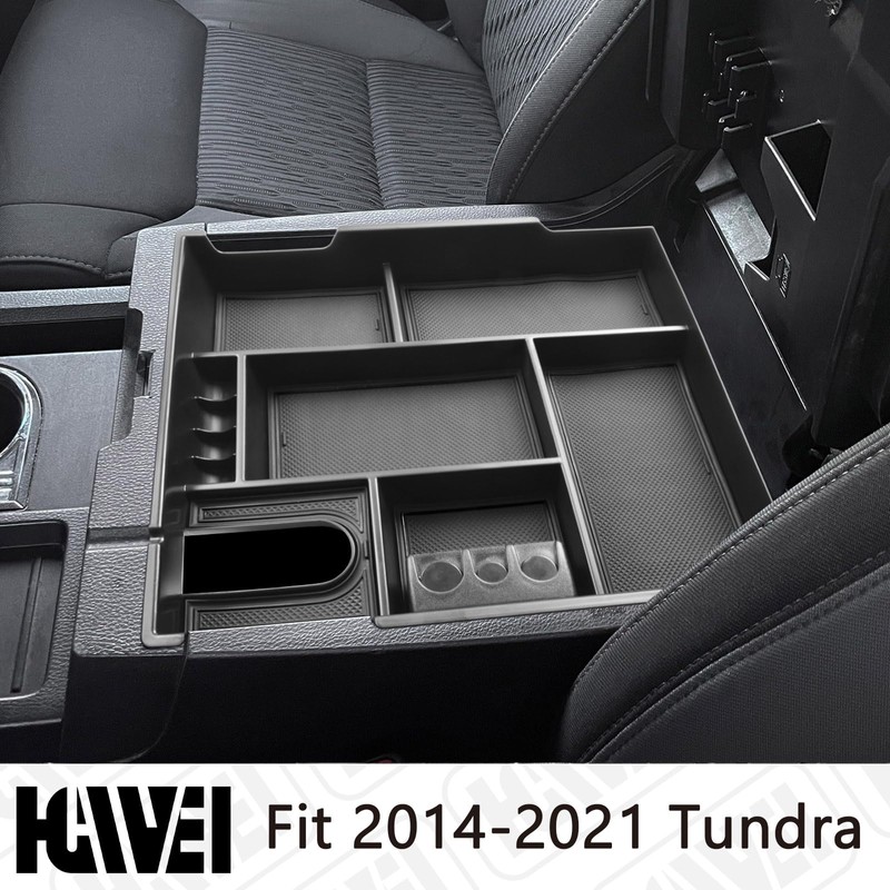 HGWEI Center Console Organizer Tray Compatible with Toyota Tundra 2014