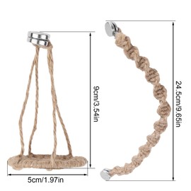 Jumping Spider Rope Bridge with Magnets, Magnetic Jumping Spiders Climbing Rope Spider Twine Ladders Braided Jumping Spider Accessories for Pet Tiny Animals Enclosure Decorations