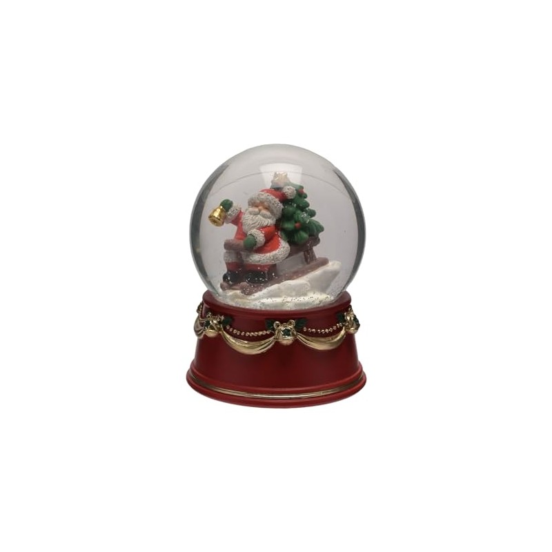 Christmas 60mm Snow Globe Waterball Decoration - Santa on Sleigh