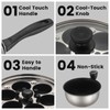 MARSKITOP Egg Poacher, Poached Eggs Cooker, Stainless Steel Egg Poaching