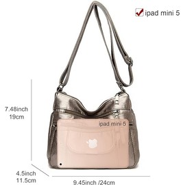 Gladdon Handbags for Women Multi Pockets Casual Cross-body Bags Waterproof Purse and Shoulder Bags Slightly Messenger Bags for Daily Use