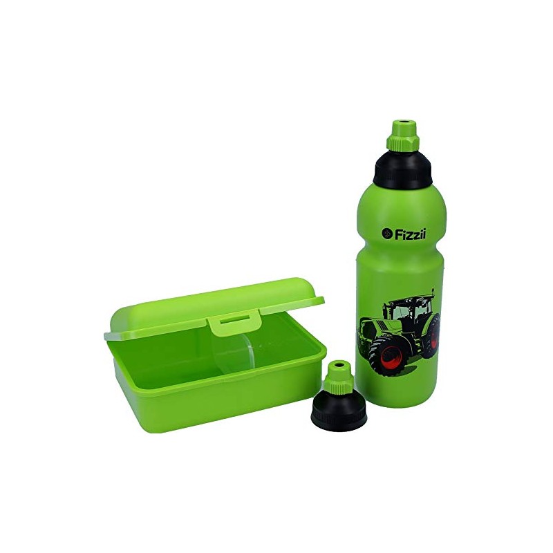 Fizzii Drinking Bottle 600 ml + Lunch Box with Fruit