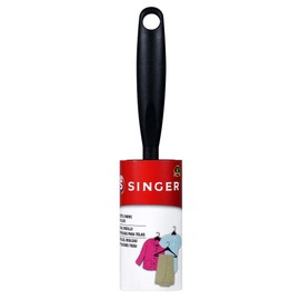 SINGER Fabric Lint Roller, 65 Sticky Sheets for Removing Pet Hair and Dust from Clothing, Carpet, and Furniture