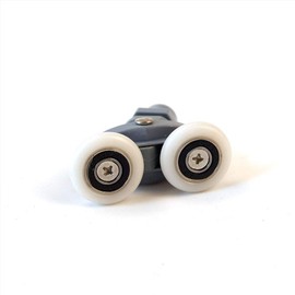 2/4 Pieces Shower Door Wheels Shower Cubicle Roller Runner 18 mm - 29 mm Replacement Parts Shower Cubicle Rollers Shower Cubicle Rollers Double Wheels for Shower Door