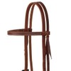 Weaver Leather Working Tack Copper Silver Engraved Straight Browband Headstall