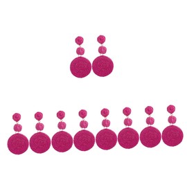 SAFIGLE Pairs Beach Earrings for Women Raffia and Rattan Summer Jewelry Lightweight Comfort for Special Occasions