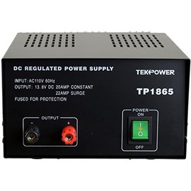 TekPower TP1865 22 Amp DC 13.8V Regulated Power Supply with Fuse Protection