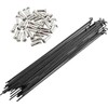 SENQI 36pcs 14G J Bend Bicycle Steel Spokes 250mm W/Nipples