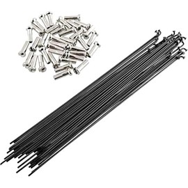 SENQI 36pcs 14G J Bend Bicycle Steel Spokes 250mm W/Nipples