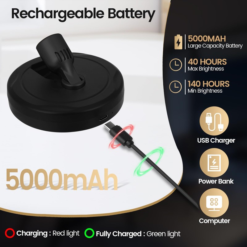 HAMVIDNE LED Spotlights, Rechargeable Battery Picture Lights, Uplighting Indoor, Spot