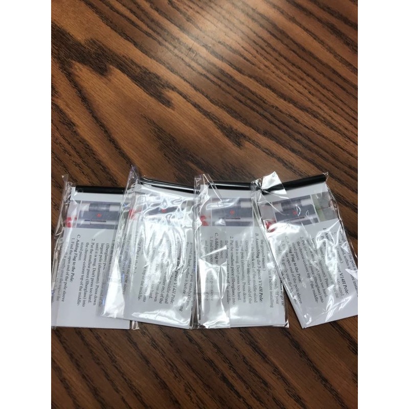 Aguas Frescas Pack of 2 Windless Flags | 3 ft