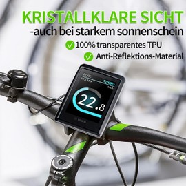 i-LEFANTE 2 Pack Kiox 500 (BHU3700) Display Protective Case E-Bike Screen Protector Transparent Bosch Kiox 500 Protection Shock and Scratch Protection E-Bike Accessories Set of 2