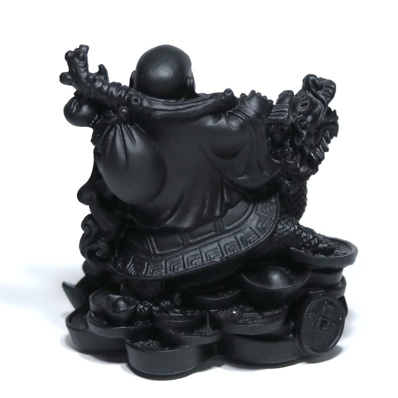 【Stone Distribution Center】 【Sculpture Figurine】Dragon Turtle & Obsidian (Obsidian) Natural