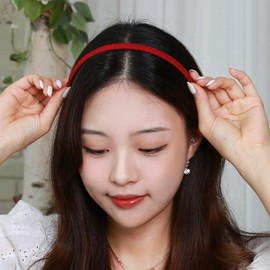 Solid Toothed Headband Bulk Gift Navy 5ea