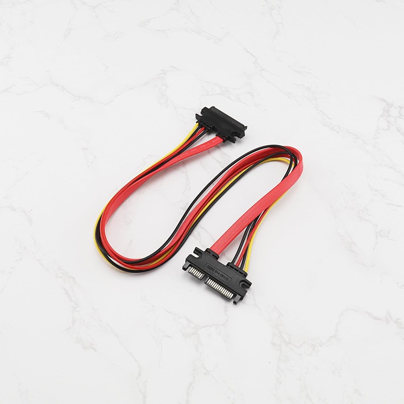 Create idea 2PCS 7+15 22 Pin SATA Male to Female