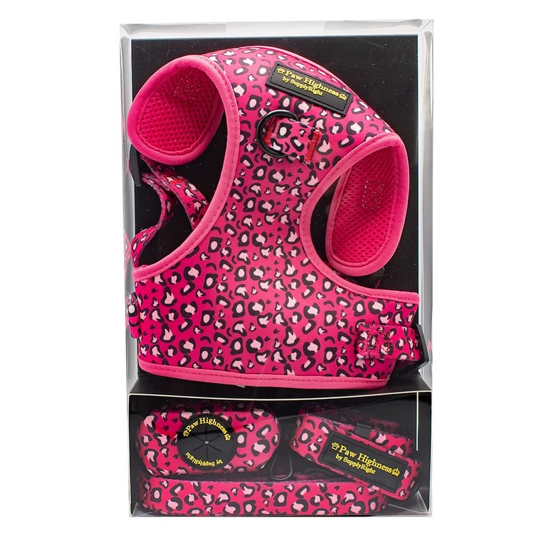 Paw Highness Dog Walking Harness, Collar, Leash & Poo Bag