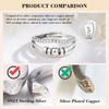 Vito 925 Sterling Silver Anxiety Fidget Ring for Women, Adjustable