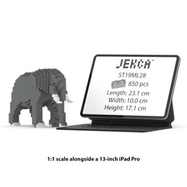 JEKCA Elephant 03S | Animal Plastic Building Blocks | Age 14+