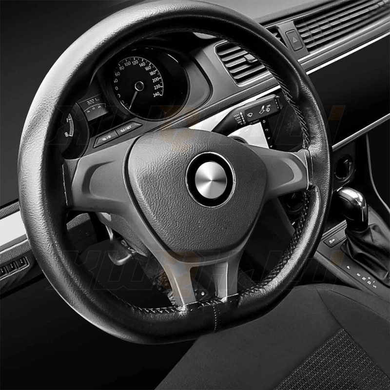 XWQHJW For 2013-2016 FORD ESCAPE Black Leather Steering Wheel Cover
