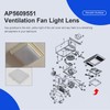 Laofudech AP5609551 Bathroom Vent Light Lens Cover Compatible with Nutone