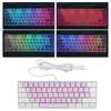Gaming Keyboard USB 61 Keys Ergonomic Contrast Color 6 RGB