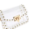 Clear Crossbody Purse Bag for Women Stadium Approved with Studded