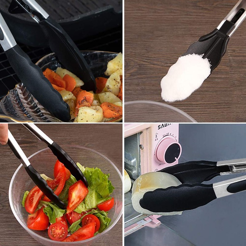 Starchef Kitchen Food Tongs - Utensil for Cooking, Serving, Barbecue,