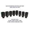 OEMTOOLS 37321 8 Piece 1/2 Inch Drive Axle Nut Socket