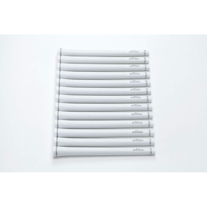 elitegrips TD50 Soft Golf Grips, Set of 13, Silver White,