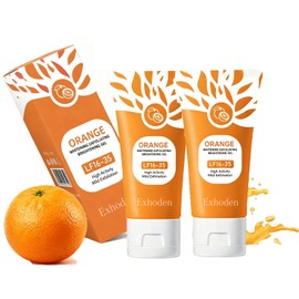 Orange Exfoliating Gel Scrub for Face, Moisturizing Orange Facial Exfoliating Gel, Deep Cleansing Peeling Scrub for All Types Skin (2, 50ML)