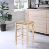 Boraam Square Rush Backless Counter Height Kitchen Stool - Blonde