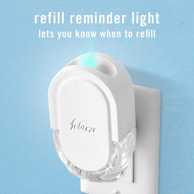 Febreze Plug In Air Freshener, Odor-Fighting Scented Oil Refill, Air