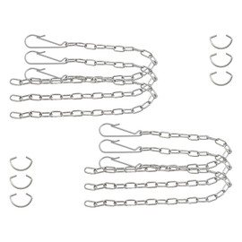 Chinflly 6 PCS Toilet Handle Chain,304 Stainless Steel Universal Toilet Flapper Chain Replacement Kit Toilet Flush Lift Chain,Rings