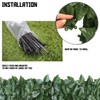 TANG 3'x8' FT Artificial Faux Laurel Privacy Fence Screen Leaf