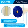 SpiroPure SP-EC50-BB 10x4.5 50 Micron Pleated Polyester Sediment Water Filter