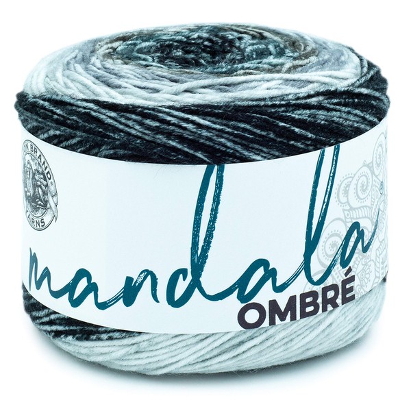 Lion Brand Yarn Company Mandala Ombre Yarn, Joy, One Skein