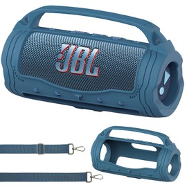 Silicone Cover Case for JBL Flip 7 Portable Bluetooth Speaker, Accessories for JBL Flip 7 Bold Pro AI Sound Bluetooth Speaker Protective Case with Silicone Handle (Blue)