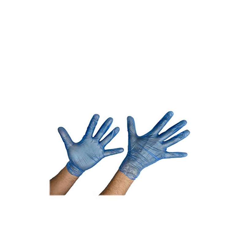 Triplast Blue Vinyl Powder Free Gloves | Pack of 100