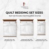 Tribeca Living Oversized Plain King Quilt Set, Three-Piece Box Stitch