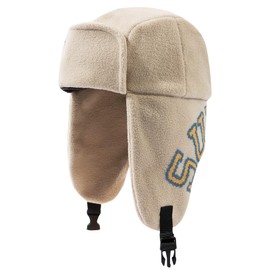 Clakllie Polar Fleece Trapper Hat Winter Trooper Hats for Ski Warm Russian Eskimo Hats Thermal Aviator Ushanka Hat,PL2402-Beige