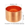 PATIKIL 1-1/4" Copper Pipe End Cap, 1Pcs Copper Fitting Cap