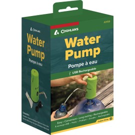 Coghlan’s Electric Water Pump, USB Rechargeable with Weather Resistant Cover