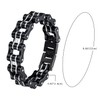 Cupimatch Men's Biker Motorcycle Chain Bracelet Stainless Steel 13 mm