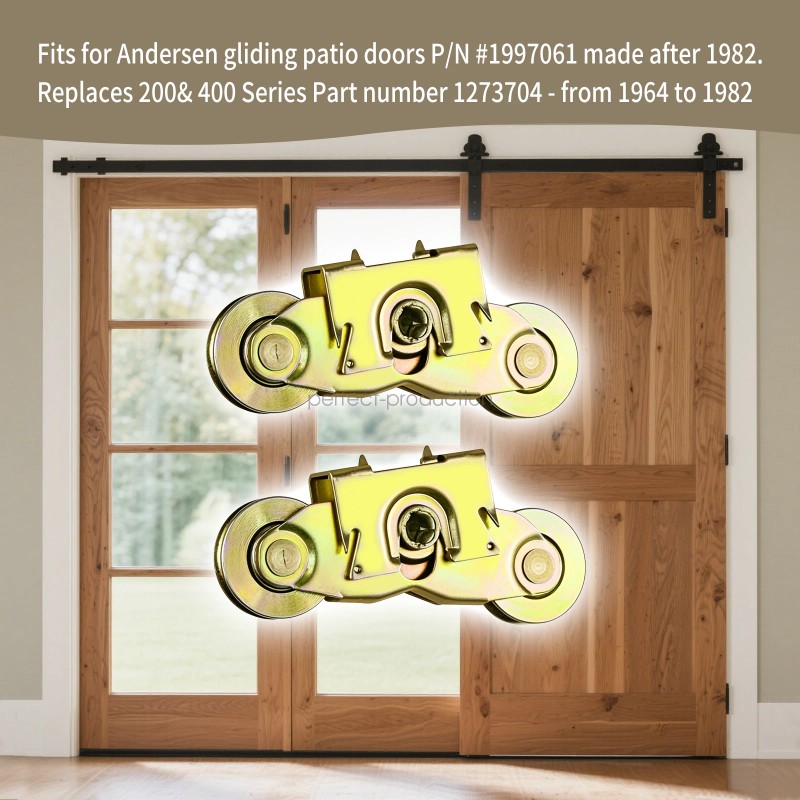 For Andersen 2pc Patio Door Tandem Roller For Andersen 1-1/4"